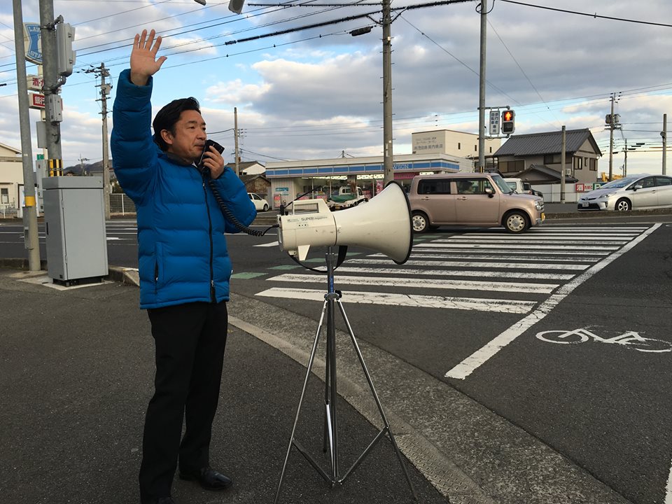 東かがわ市の三本松で街頭演説を行いました。