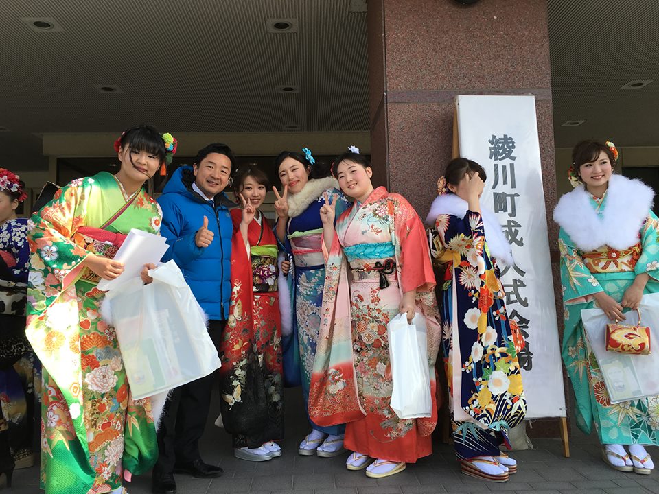 綾川町の成人式に伺いました。
