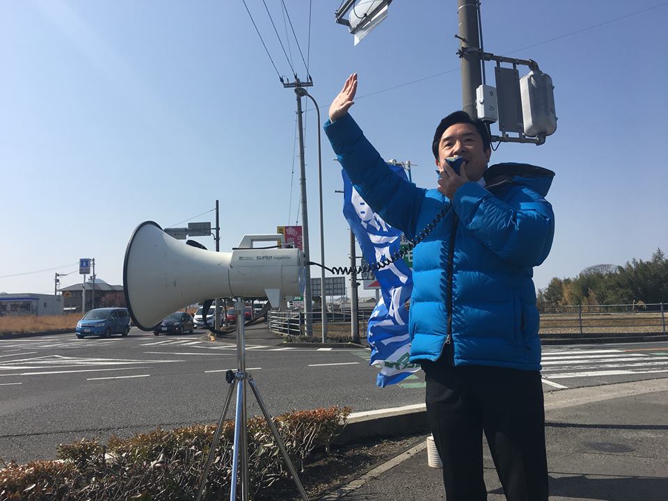綾川町で街頭演説を行いました。