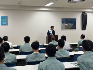 10月22日、綾川町滝宮小学校体育館・国分寺北部コミュニティセンターにて個人演説会を行いました